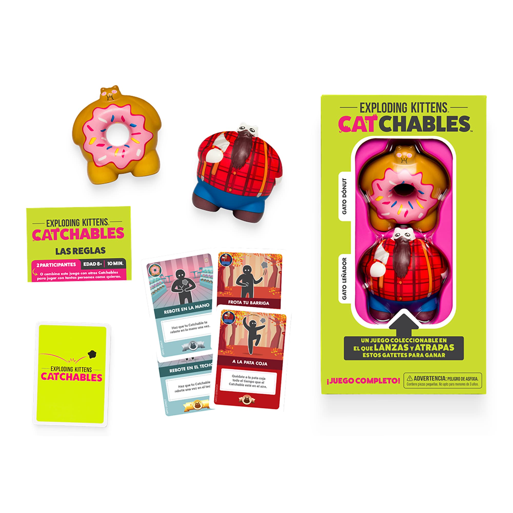 Juego De Mesa Asmodee Exploding Kittens: Catchables 2 Pack 1 +8 - 3