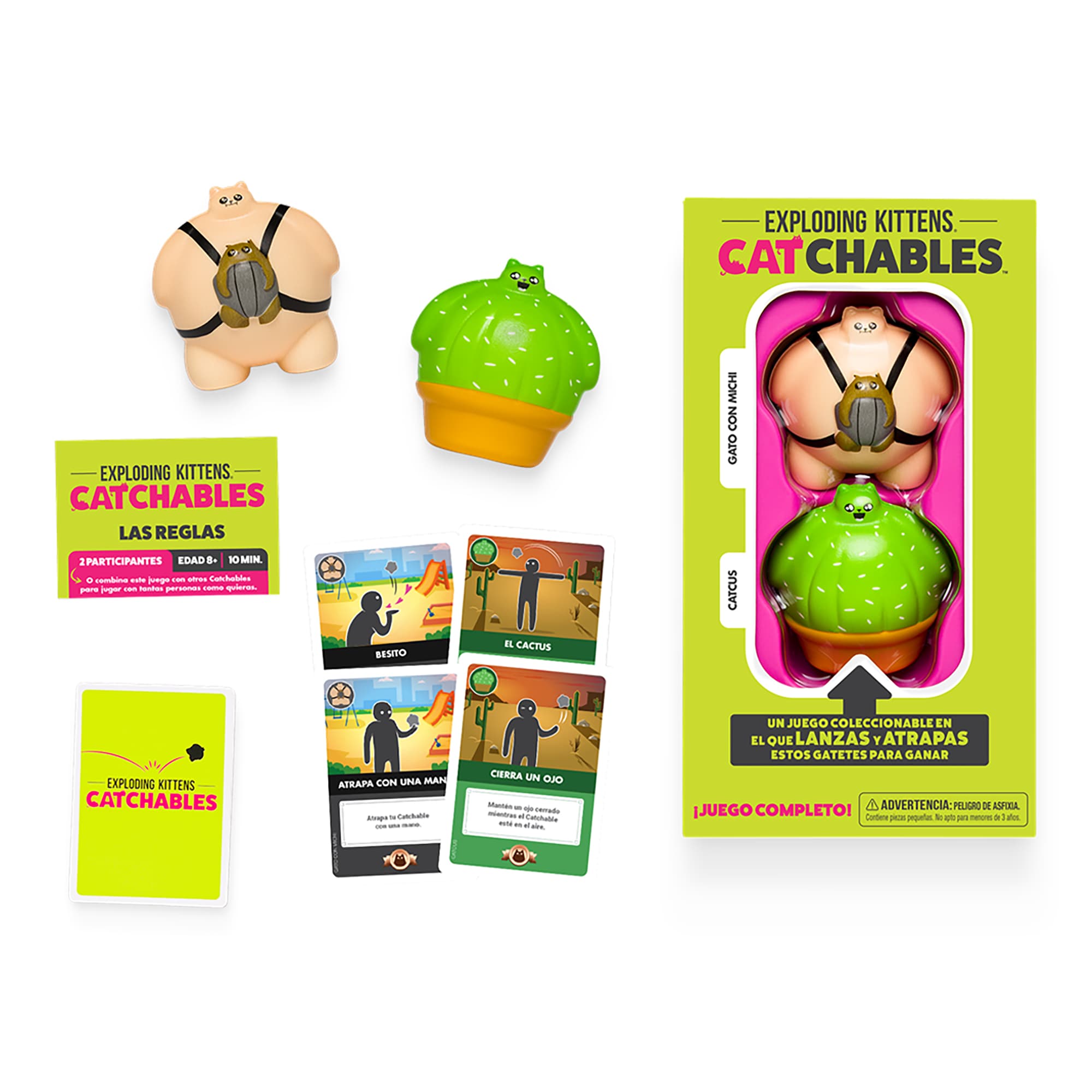 Juego De Mesa Asmodee Exploding Kittens: Catchables 2 Pack 2 +8 - 3