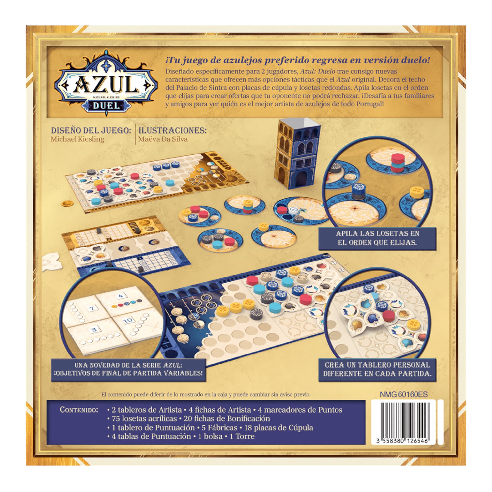 Juego De Mesa Asmodee Azul Duel +10 - 4