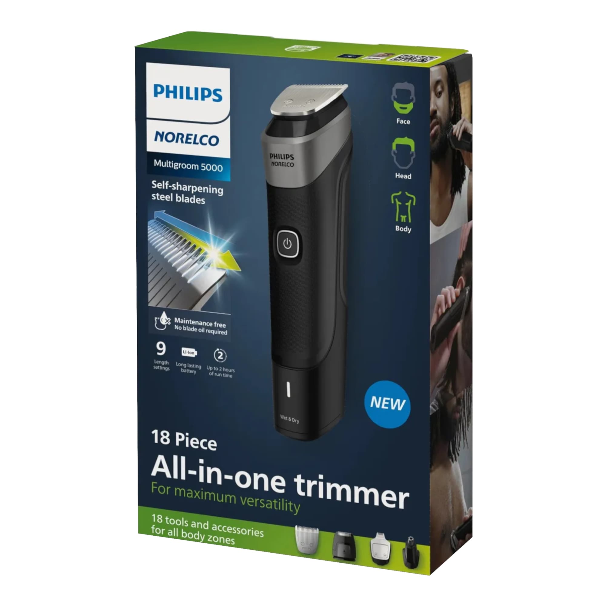 Recortadora Multifunción Inalámbrica Philips Norelco Mg5900/49 18Pcs - 4