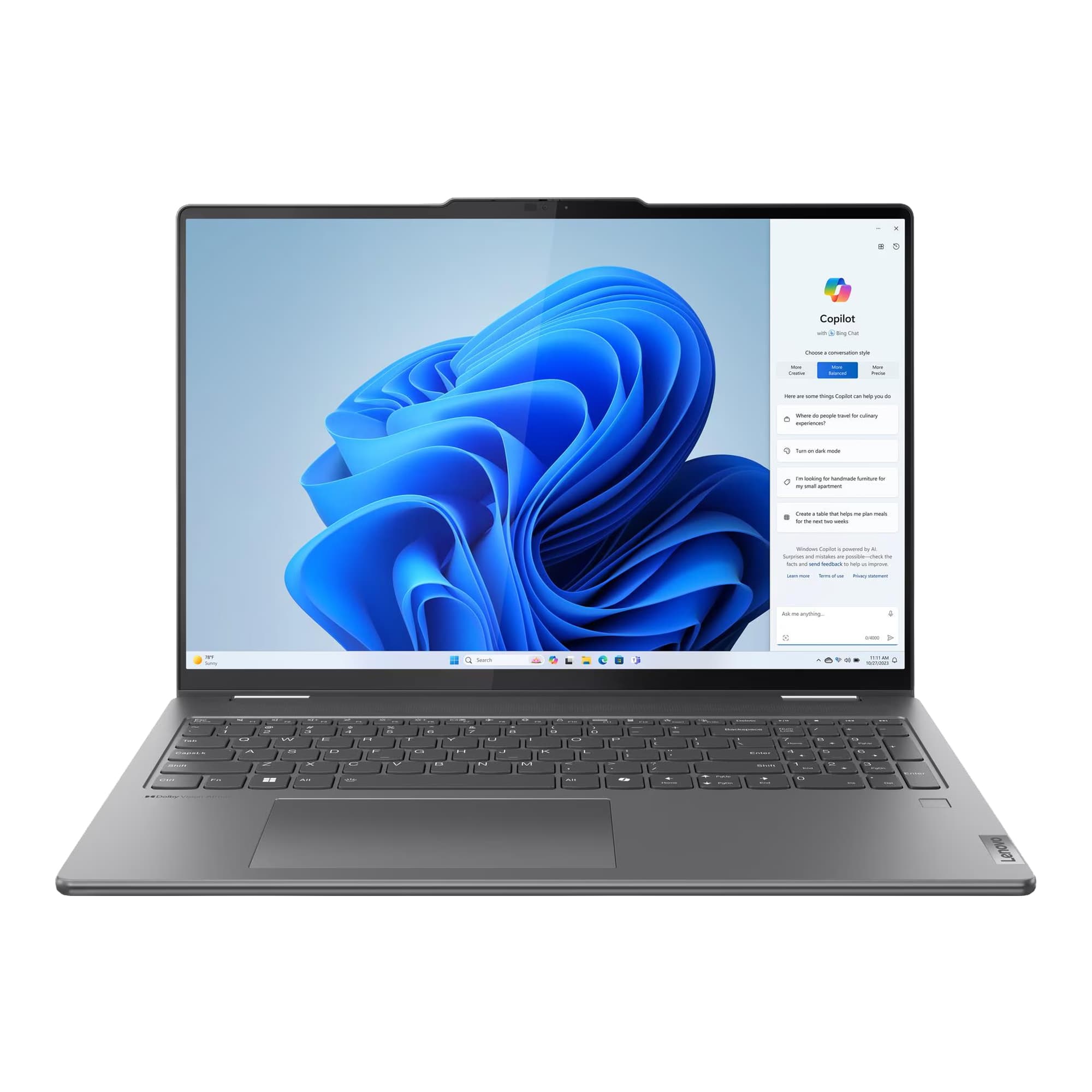 Notebook 2en1 Lenovo 16'' Core Ultra 7 16gb 1tb Win11 Ai Pc - 5
