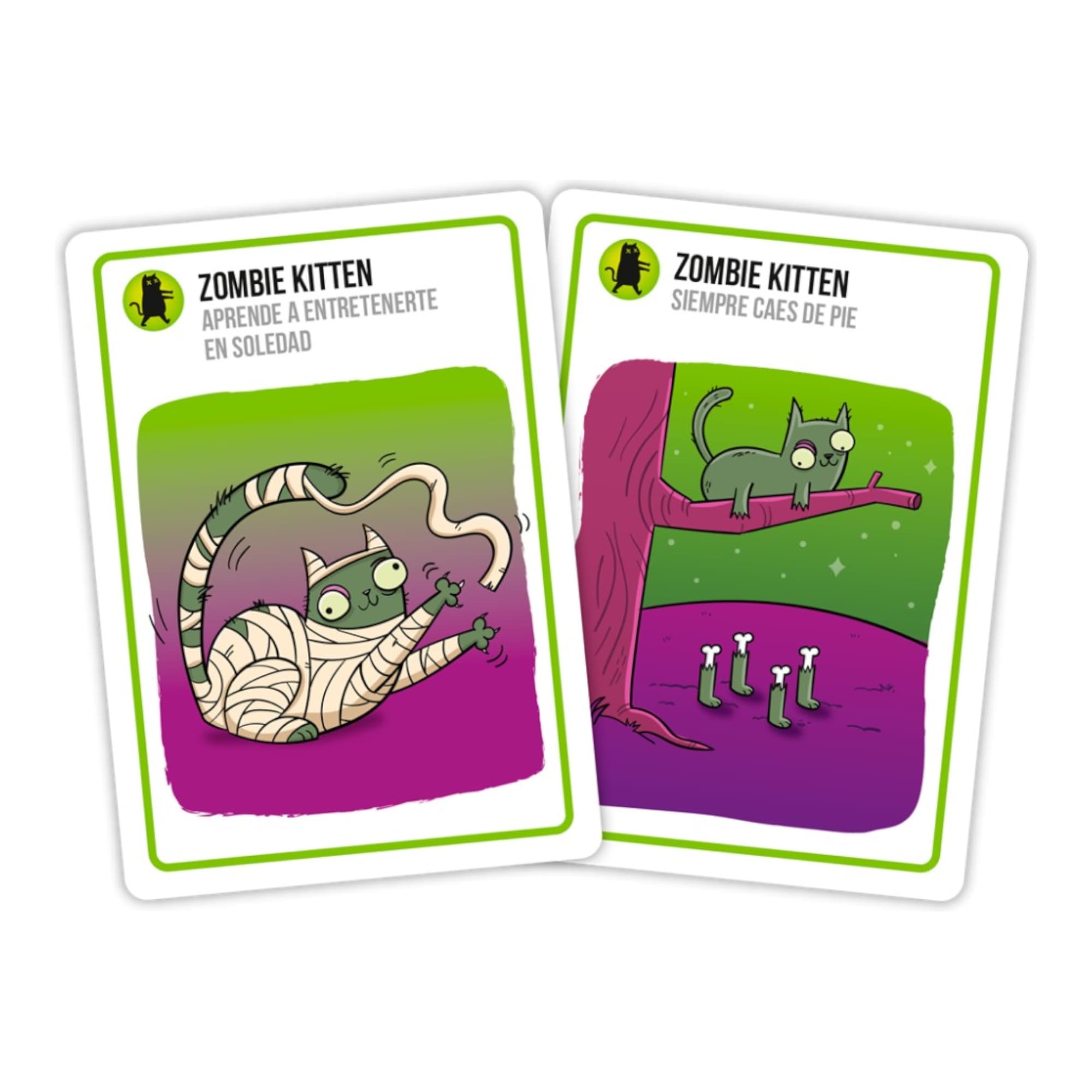 Juego De Mesa Asmodee Exploding Kittens Zombie Kittens +7 - 3