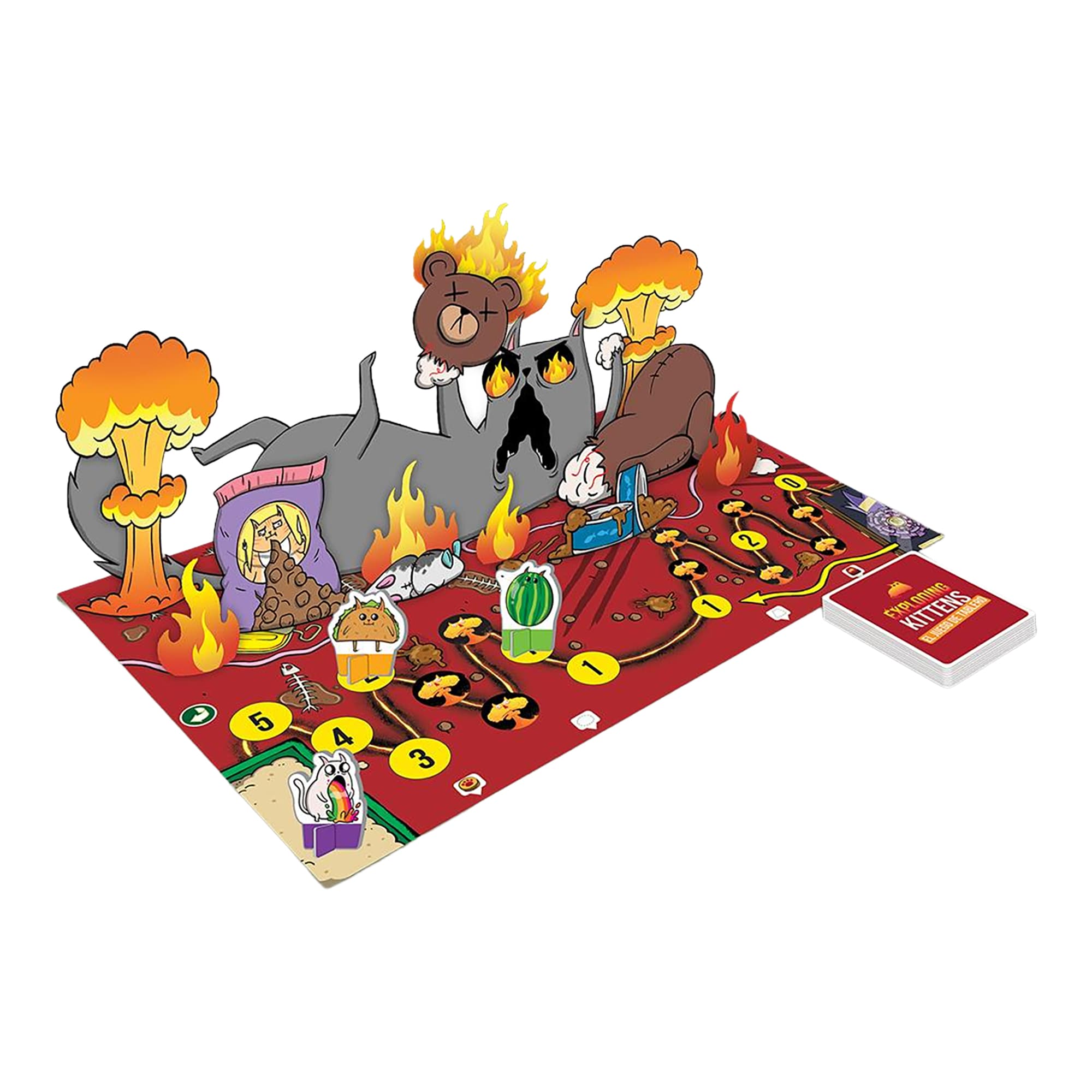 Juego De Mesa Asmodee Exploding Kittens: El Juego De Tablero +7 - 2