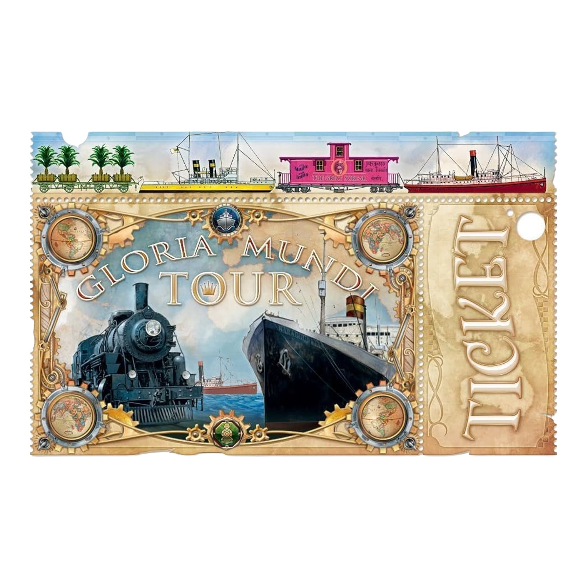 Juego de Mesa Asmodee ¡Aventureros Al Tren! La Vuelta Al Mundo +10 - 4