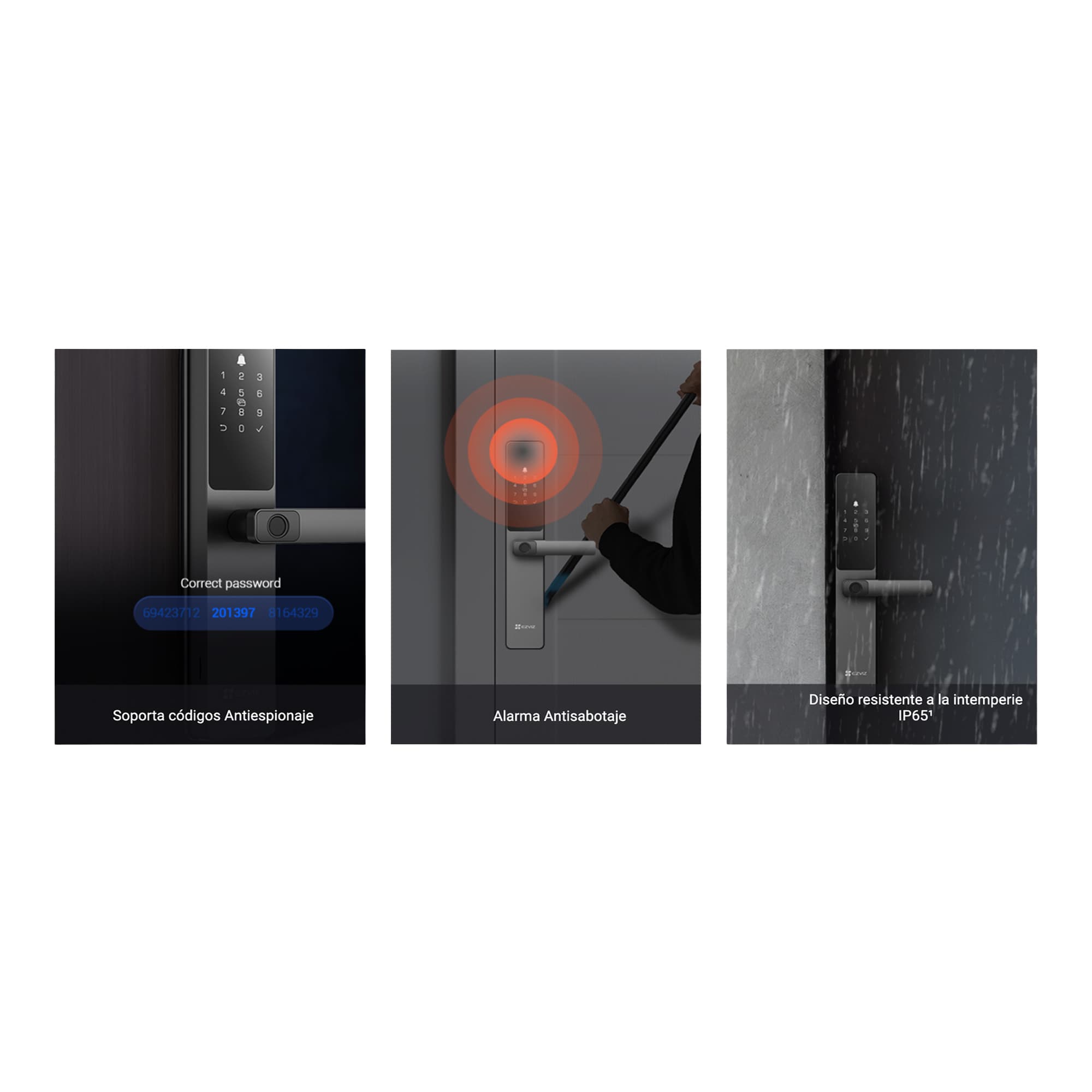 Cerradura Inteligente Ezviz DL05 Cilindro 6068 Ip65 Wifi Bt - 3