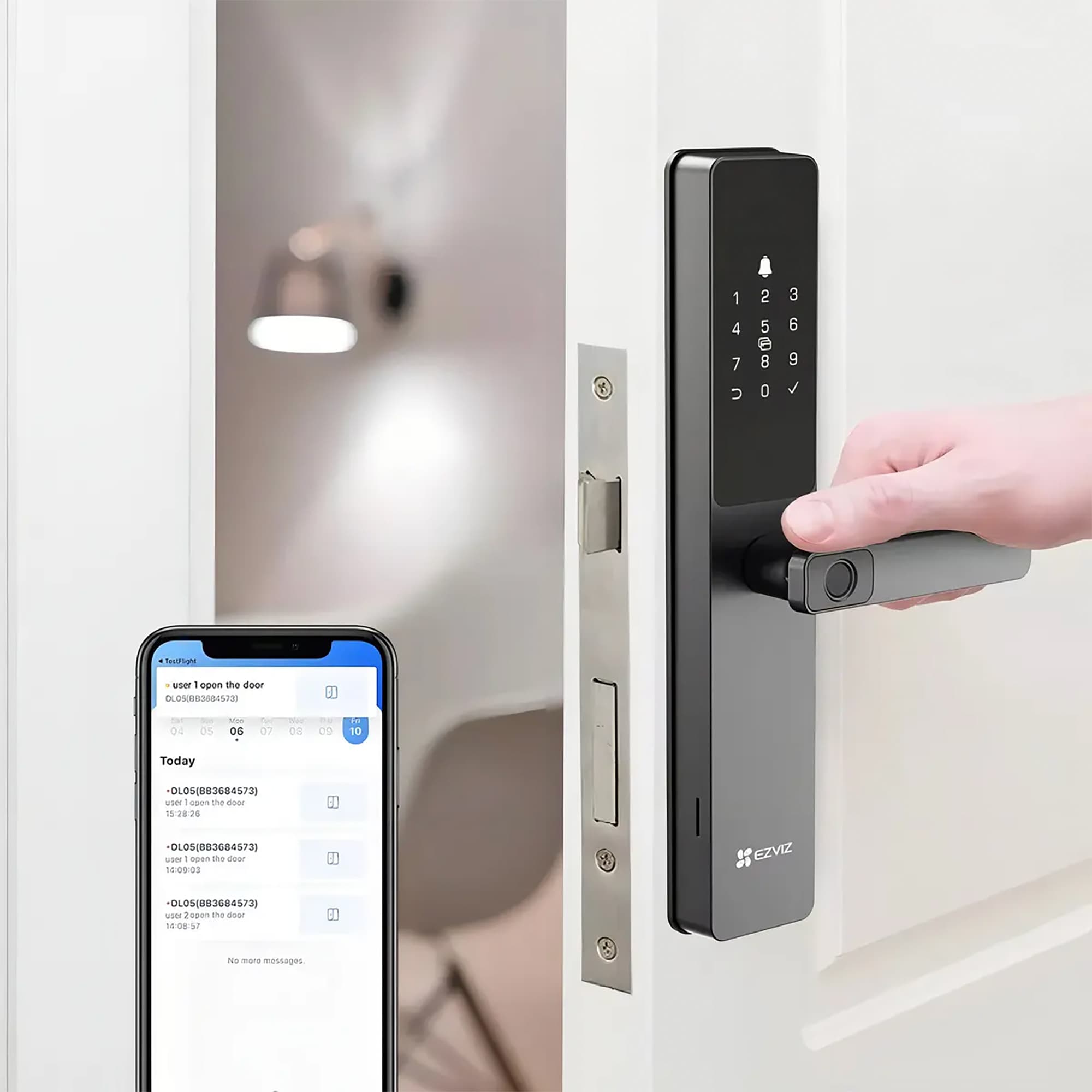 Cerradura Inteligente Ezviz DL05 Cilindro 6068 Ip65 Wifi Bt - 4