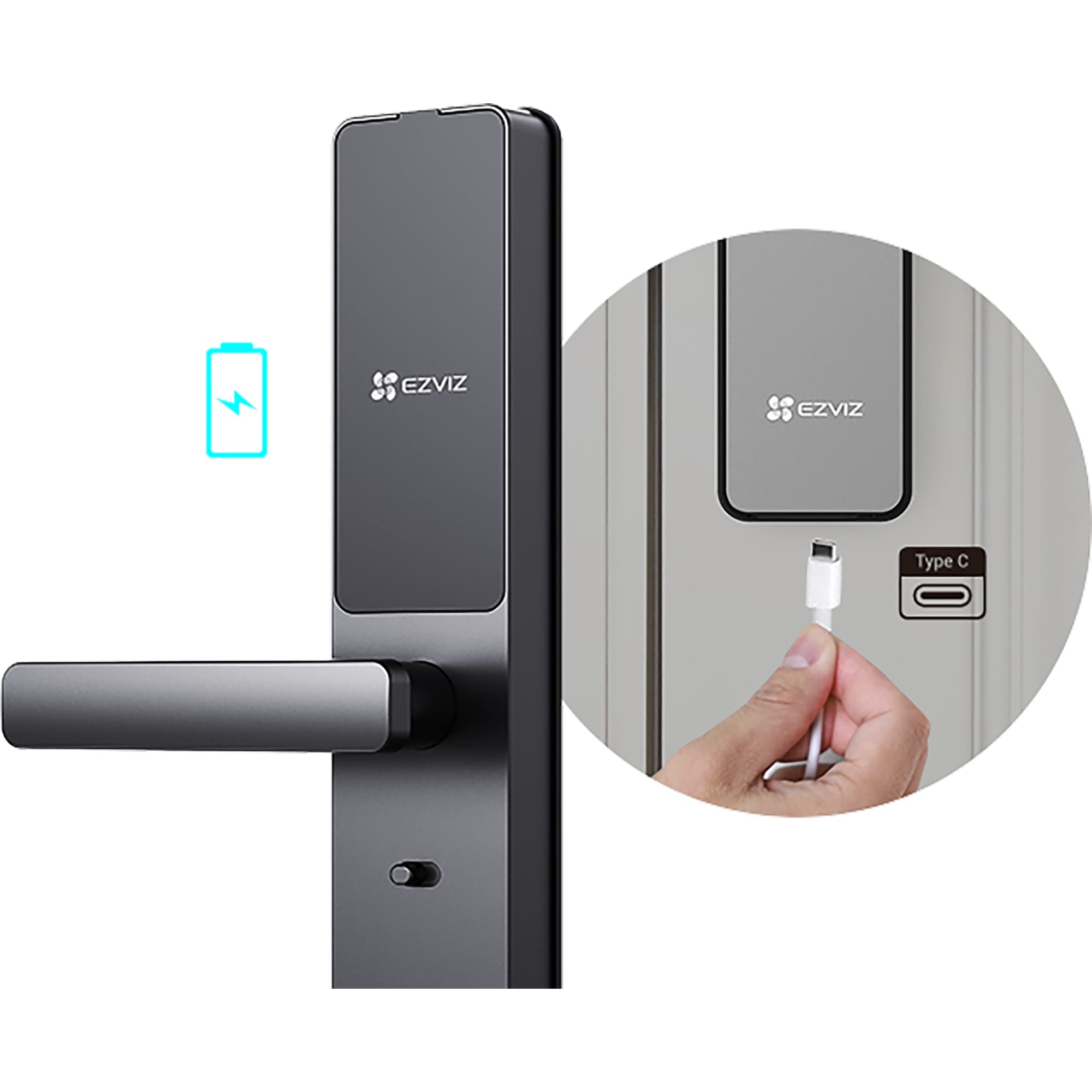 Cerradura Inteligente Ezviz DL05 Cilindro 6068 Ip65 Wifi Bt - 5