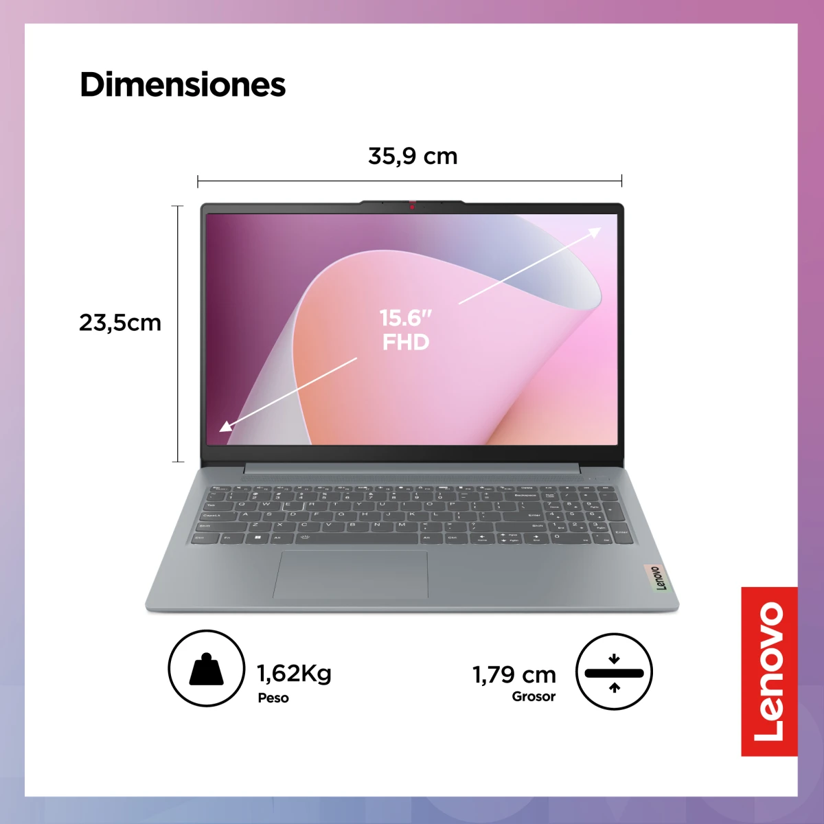 LENOVO IDEAPAD SLIM 3 15AMN8, AMD RYZEN™ 3 7320U 15.6" FHD - 2